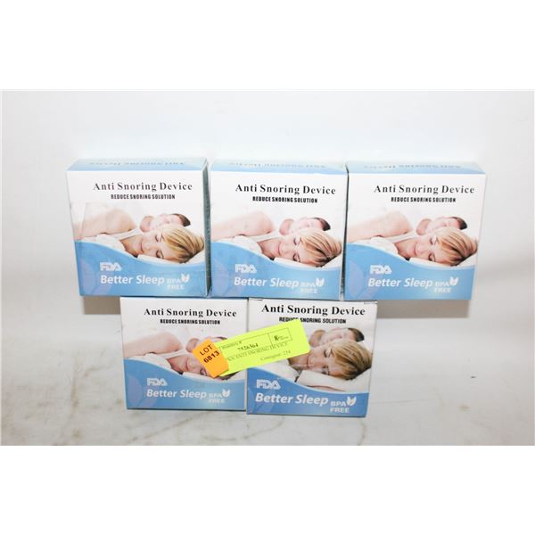 NEW 5 PKS ANTI SNORING DEVICE FDA