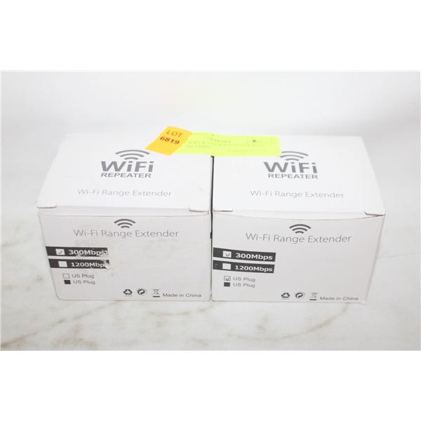 NEW 2 WIFI RANGE EXTENDER US PLUG 300 MBPS