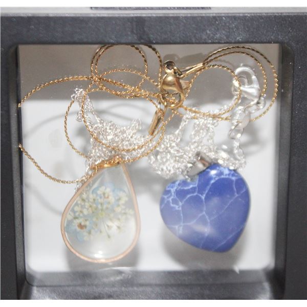 TEARDROP SHAPED RESIN FORGET ME NOT FLOWER