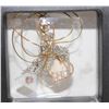 Image 1 : 925 CHAIN WITH CRYSTAL & F. PEARL HEART NECKLACE