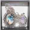 Image 1 : UNIVERSE CAT NECKLACE & AMETHYST NECKLACE
