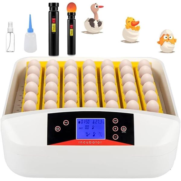 BRAND NEW 55 EGG INCUBATOR W HUMIDITY DISPLAY