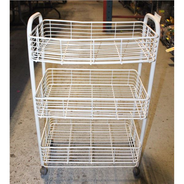WIRE CART WITH WHEELS