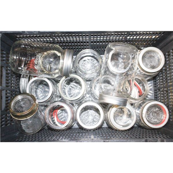 16 IMPROVED JEM CANNING JARS