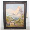 Image 1 : CANVAS OIL PAINTNG - SIGNED M.GRAY