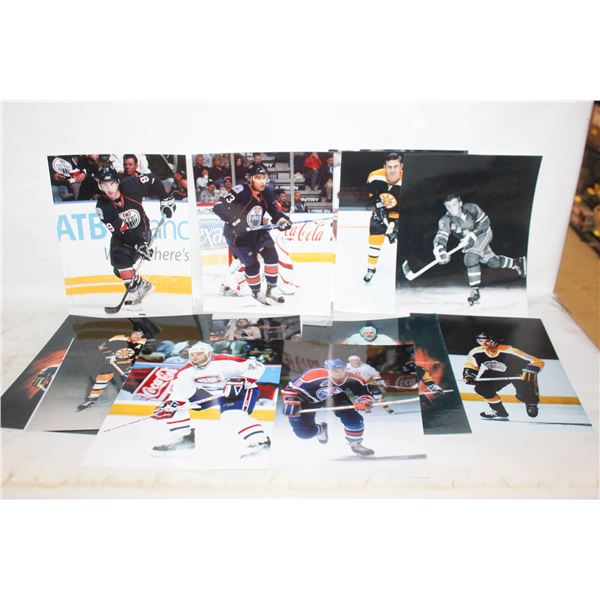 10 HOCKEY PHOTOS 8 X 10 OILERS NHL