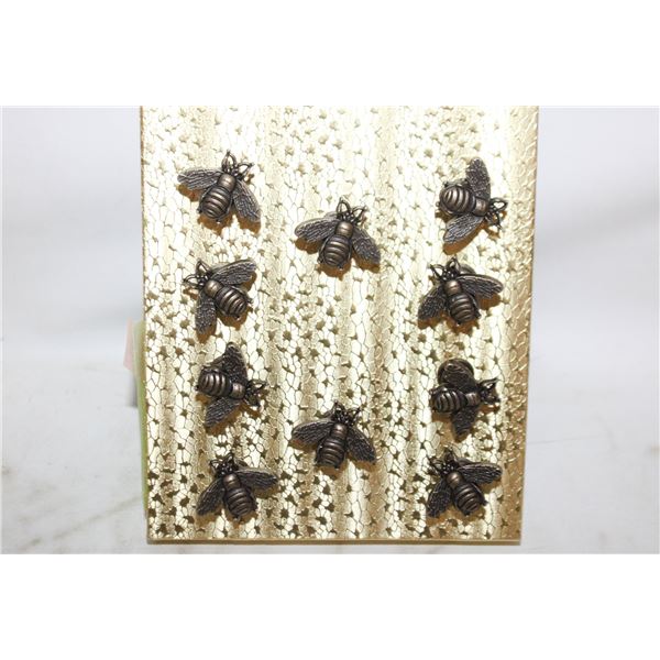 NEW 10PC BRASS STYLE BEE DOOR PULLS