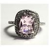Image 1 : 25) DOUBLE CLEAR CZ HALO STYLE WITH