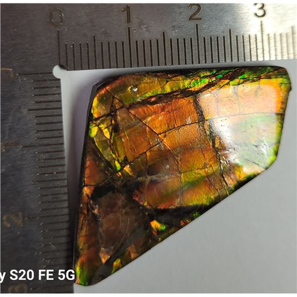 12) NATURAL ORANGE/GREEN FIRE 37.5 CT