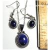 Image 1 : 29) NATURAL LAPIS LAZULI OVAL DROP