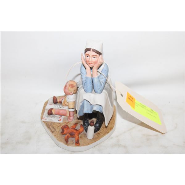 NORMAN ROCKWELL CERAMIC FIGURINE