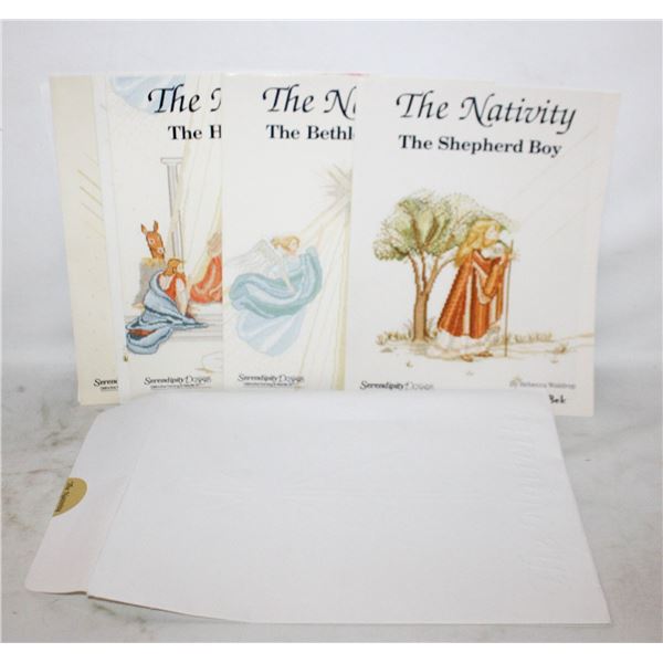 6 BOOKS "THE NATIVITY" - NEEDLE ART