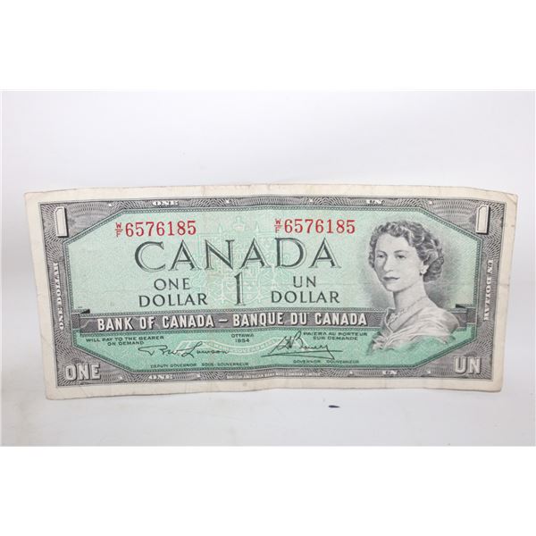 1954 ONE DOLLAR BILL WF 6576185