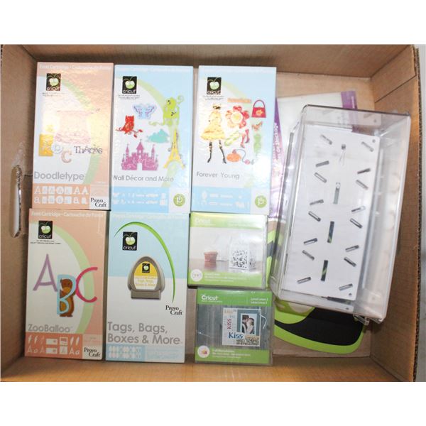 7 CRICUT CARTRIDGES W/ BOOKLETS