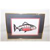 Image 1 : FRAMED PRINT "SPRING SALMON" BY