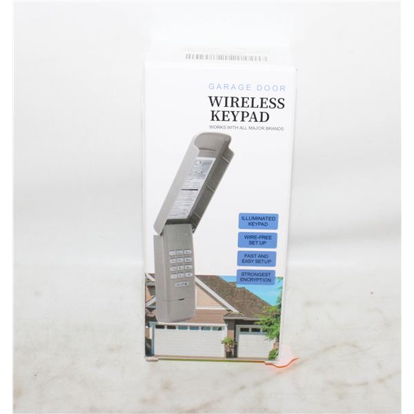 UNIVERSAL GARAGE DOOR WIRELESS KEYPAD NEW