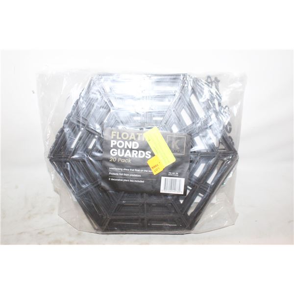 20 PACK PLASTIC POND GUARD NET PROTECTOR FLOATING