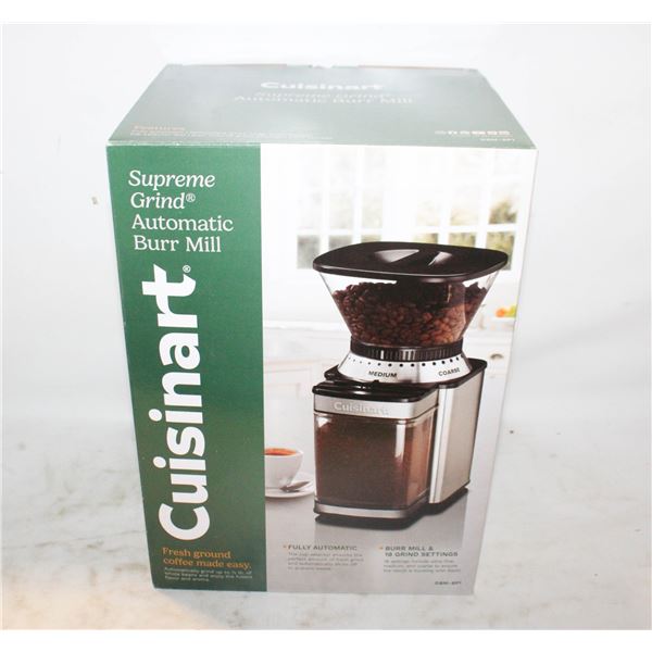 NEW CUISINART SUPREME GRIND AUTOMATIC BURR MILL