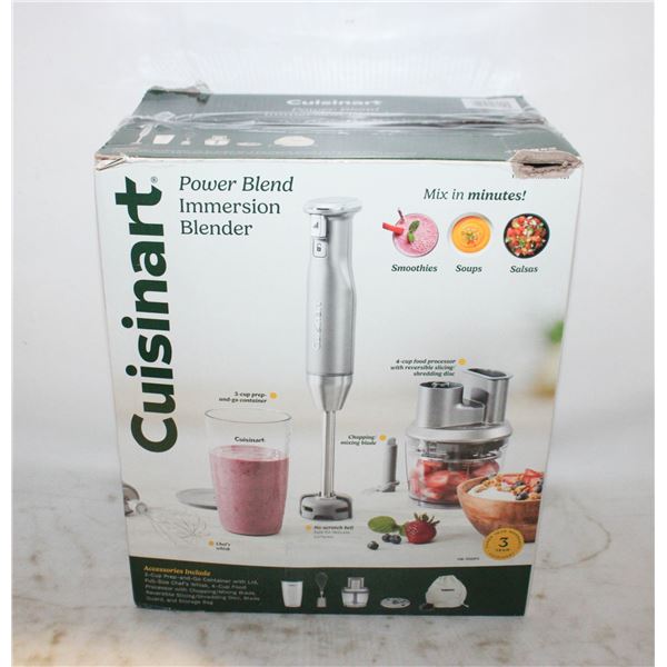 NEW CUISINART POWER BLEND IMMERSION BLENDER