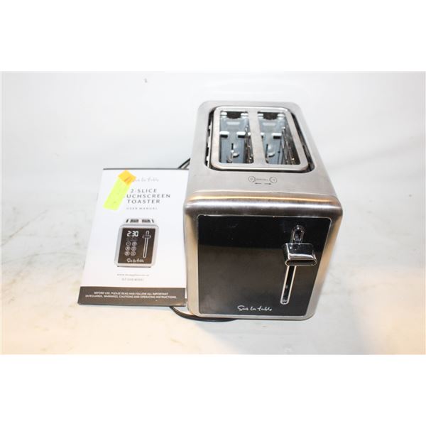 SUR LA TABLE 2 SLECE TOUCHSCREEN TOASTER WITH A
