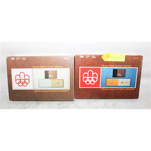 2 ESTATE VINTAGE OLYMPICS STAMP COLLECTION