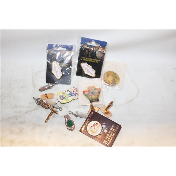 VOYAGER PINS, CUFF LINKS + MORE