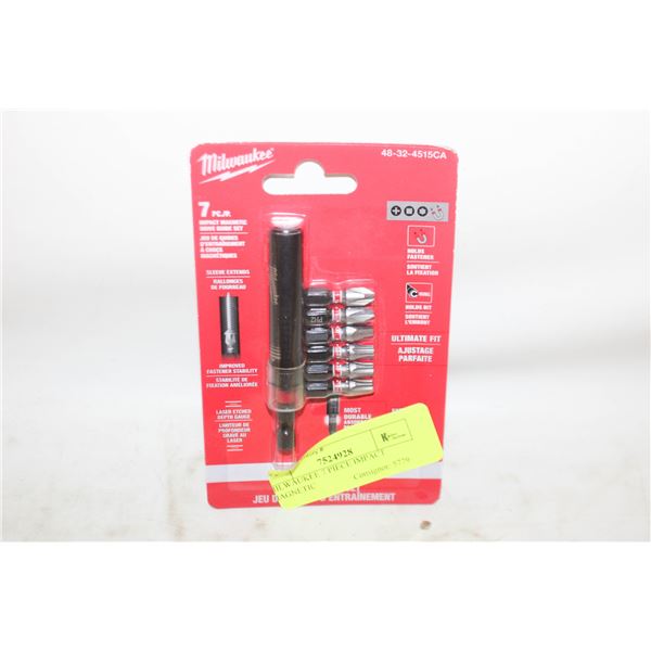 MILWAUKEE 7 PIECE IMPACT MAGNETIC