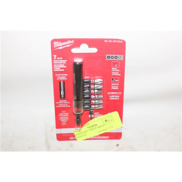 MILWAUKEE 7 PIECE IMPACT MAGNETIC