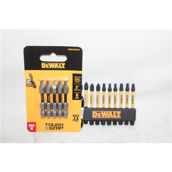2 PACK OF DEWALT SCREWDRIVER BITS