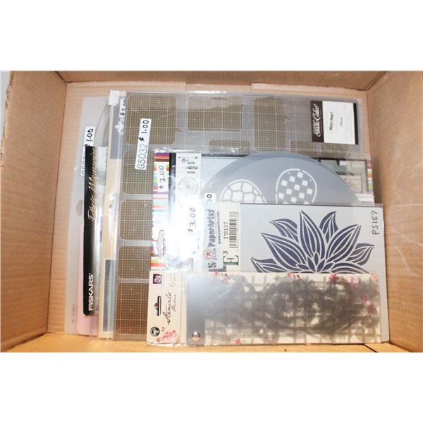 19 CRAFT STENCILS FROM 2X11 TO 12X12 INCH BY
