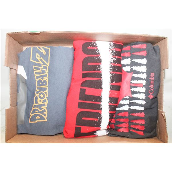 3 MENS L T SHIRTS INC COLUMBIA AND DRAGON BALL Z