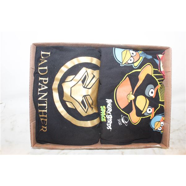 MENS XL ANGRY BIRDS SPACE & DAD PANTHER T SHIRTS