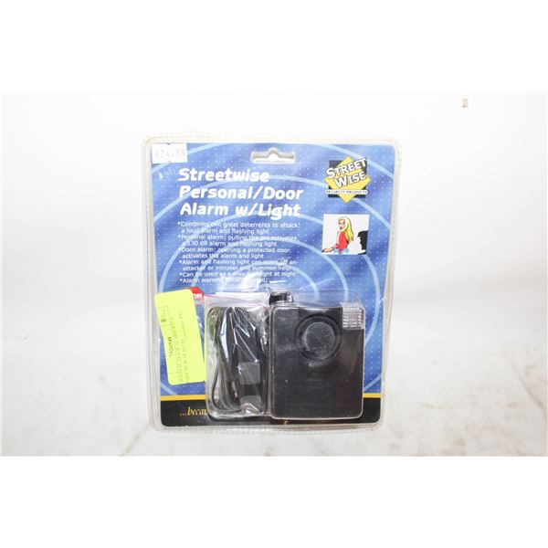 PERSONAL/DOOR ALARM WITH LIGHT NEW SEALED