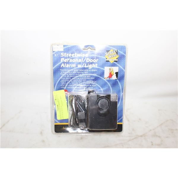 PERSONAL/DOOR ALARM WITH LIGHT NEW SEALED