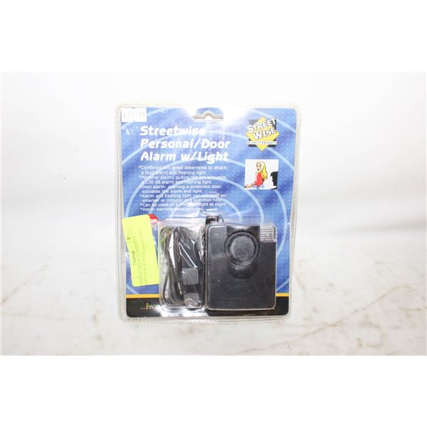 PERSONAL/DOOR ALARM WITH LIGHT NEW SEALED