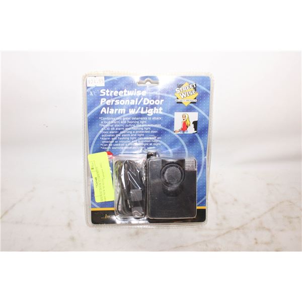 PERSONAL/DOOR ALARM WITH LIGHT NEW SEALED