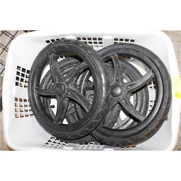 4 BMX 16" TIRES ON MAGS