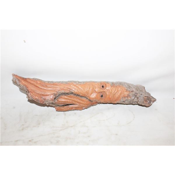 DRIFTWOOD CARVING FROM BC COAST