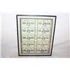 Image 1 : FRAMED 1870 SHINPLASTER UNCUT NOTES