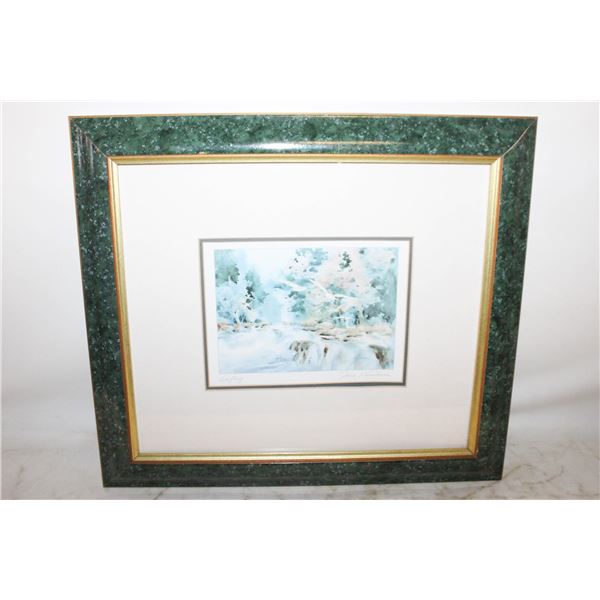 "DRIFTING BY" JOYCE KAMIKURA FRAMED PRINT 15"X1