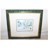 Image 1 : "DRIFTING BY" JOYCE KAMIKURA FRAMED PRINT 15"X1