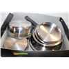 Image 1 : FLAT OF STAINLESS-STEEL POTS & PANS