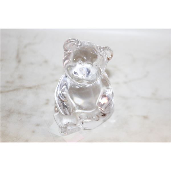 LEAD CRYSTAL TEDDY BEAR