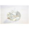 Image 1 : SOLID GLASS CRYSTAL BUNNY