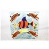 Image 1 : HAND CRAFTED FUSED GLASS FEATURING A SCHOOL OF