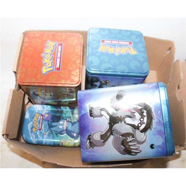 LOT OF EMPTY POKEMON TINS