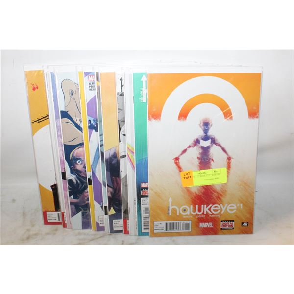 HAWKEYE – 13 BOOK LOT, MARVEL COMICS