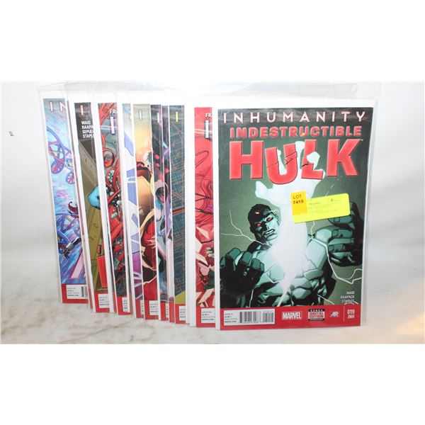 HULK, AMAZING SPIDER-MAN, INHUMATIY 17 COMICS