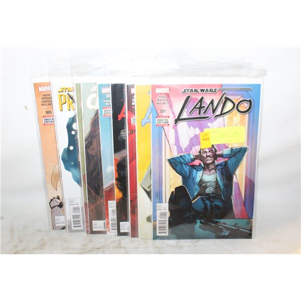 STAR WARS LANDO, CHEWBACCA, LEIA 15 COMICS