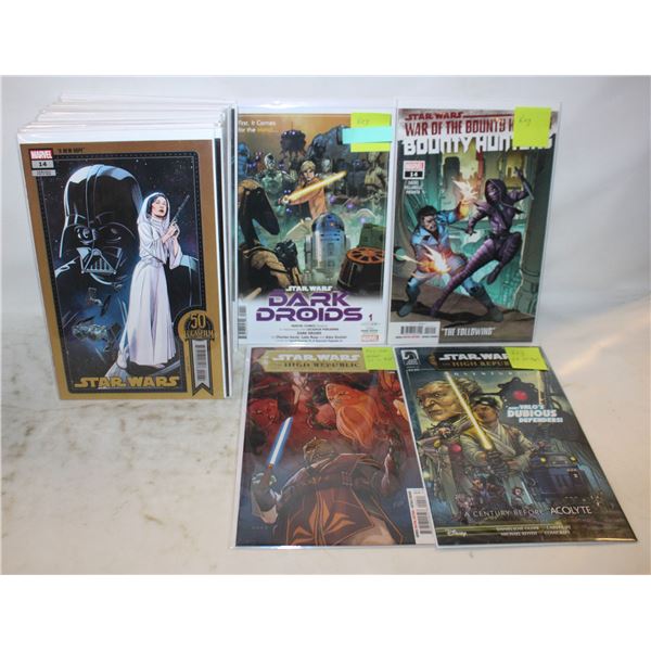 MARVEL STAR WARS 40 COMIC LOT WITH MULTIPLE